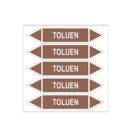 Značení potrubí, toluen